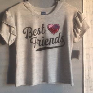 A grey best friends shirt